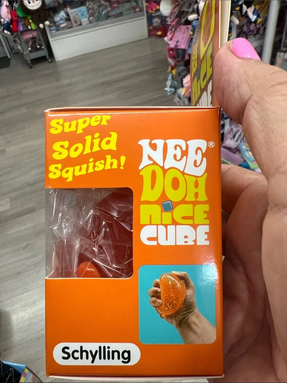Nee Doh Nice Cube - Orange Super Solid Squish